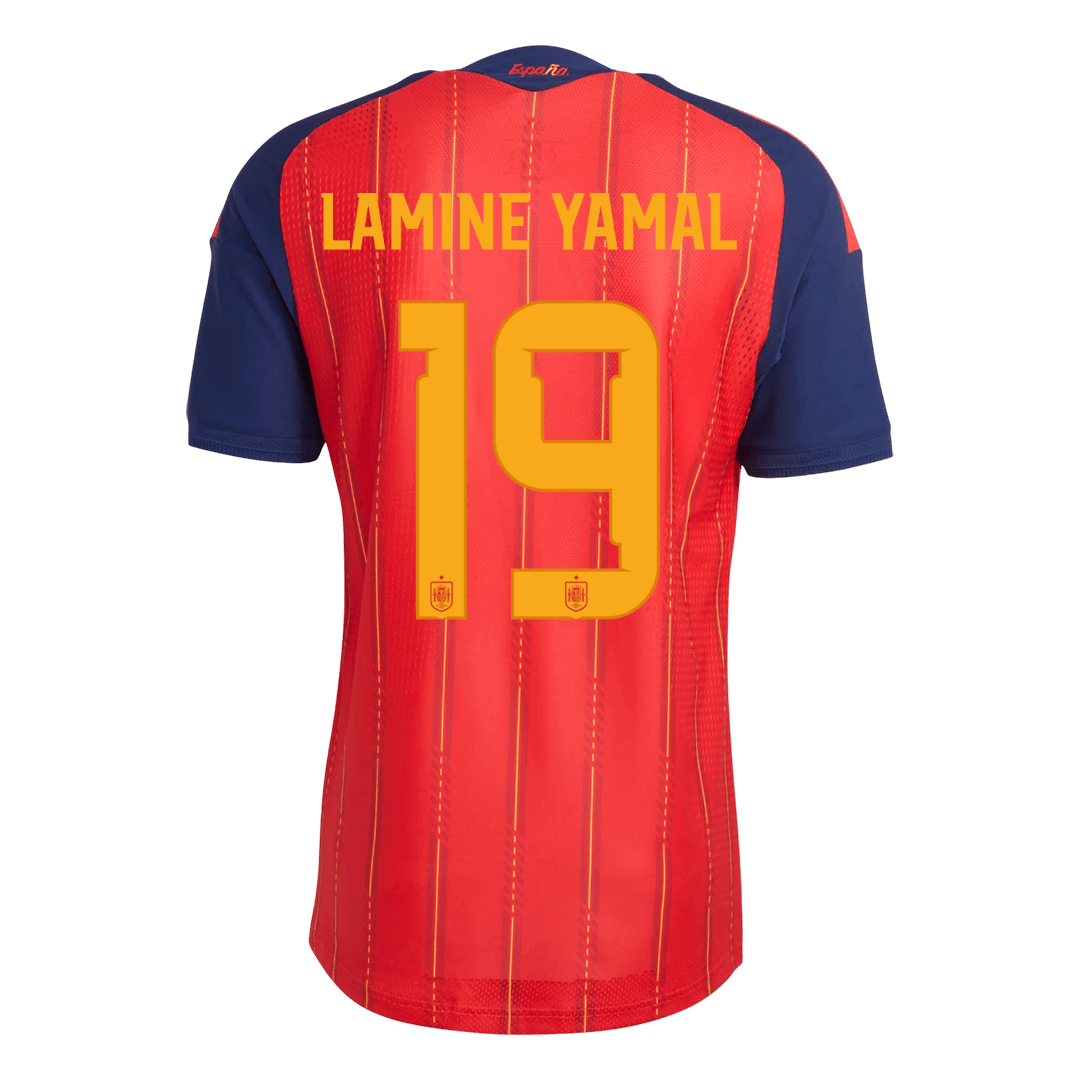 Camiseta Auténtica LAMINE YAMAL #19 España 2026 Primera Equipación Copa del Mundo -Versión Jugador