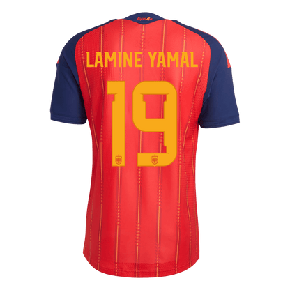 Camiseta Auténtica LAMINE YAMAL #19 España 2026 Primera Equipación Copa del Mundo -Versión Jugador