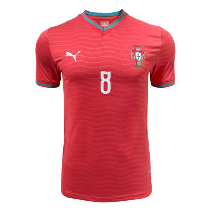 Camiseta Auténtica B.FERNANDES #8 Portugal 2026 Primera Equipación Copa del Mundo -Versión Jugador