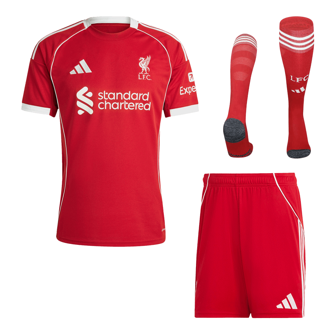 Conjunto Completo Liverpool 2025/26 Primera Equipación