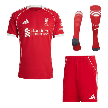 Conjunto Completo Liverpool 2025/26 Primera Equipación
