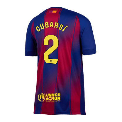 Camiseta CUBARSÍ #2 Barcelona 2025/26 Primera Equipación Hombre - Versión Hincha