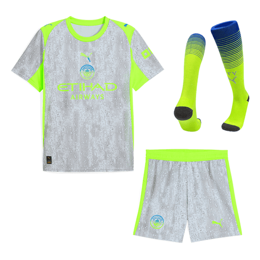 Conjunto Completo Manchester City 2025/26 Tercera Equipación camiseta de fútbol
