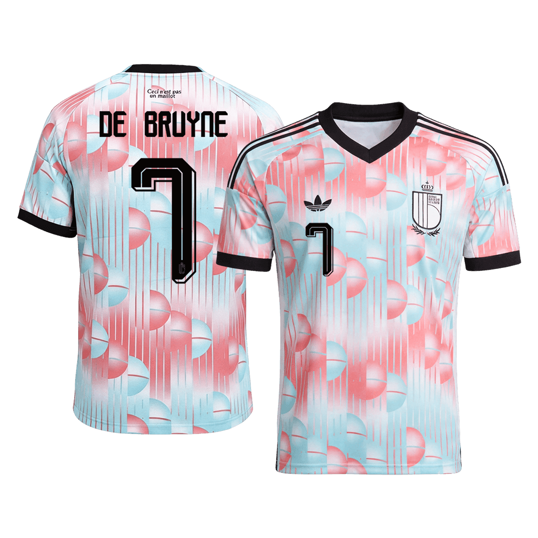 Camiseta DE BRUYNE #7 Belgium 2026 Segunda Equipación Copa del Mundo - Versión Hincha