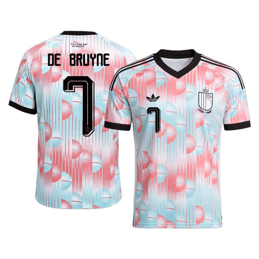 Camiseta De Bruyne #7 Bélgica 2026 Segunda Equipación Copa del Mundo - Versión Hincha