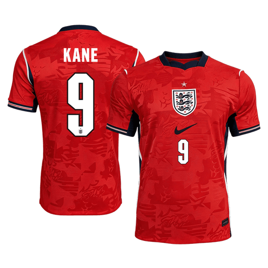 Camiseta Auténtica Kane #9 Inglaterra 2026 Segunda Equipación Copa del Mundo - Versión Jugador