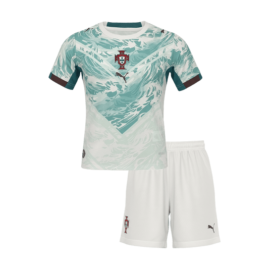 Conjunto Infantil Portugal 2026 Segunda Equipación Copa del Mundo Kids