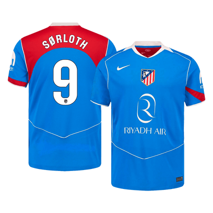 Camiseta Sørloth #9 Atletico Madrid 2025/26 Tercera Equipación - Versión Hincha