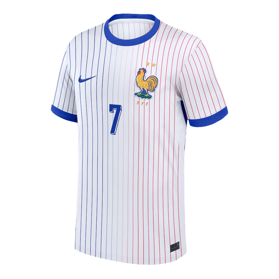 Camiseta GRIEZMANN #7 Francia Euro 2024 Segunda Equipación Hombre-Versión Hincha