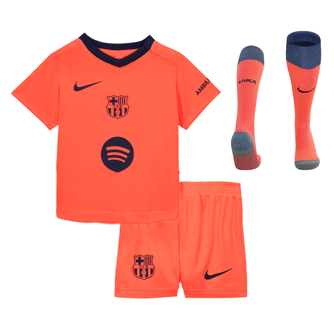 Conjunto Infantil Completo Barcelona 2025/26 Tercera Equipación
