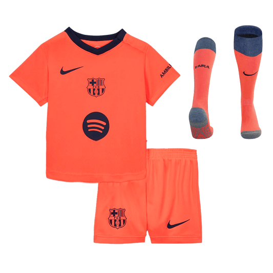 Conjunto Infantil Completo Barcelona 2025/26 Tercera Equipación