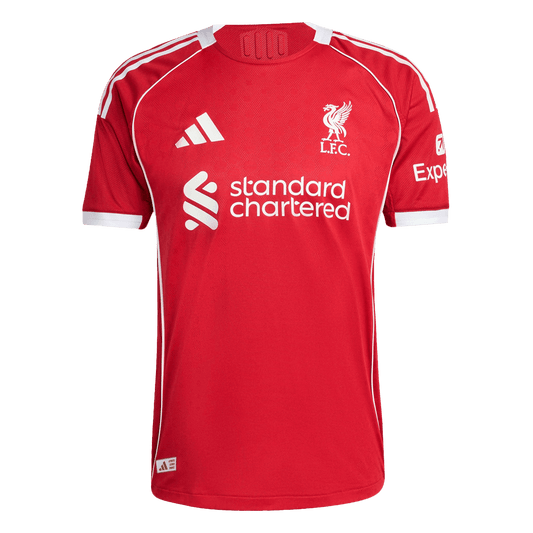 Camiseta Auténtica Liverpool 2025/26 Primera Equipación-Versión Jugador