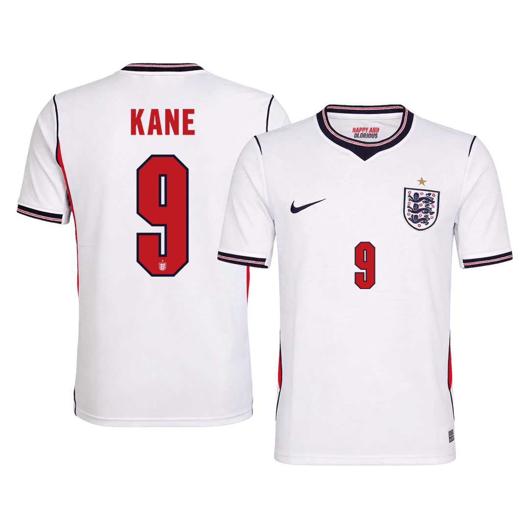 Camiseta Kane #9 Inglaterra 2026 Primera Equipación Copa del Mundo - Versión Hincha