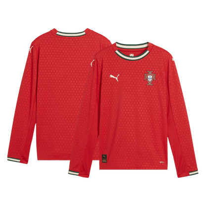 Camiseta Manga Larga Portugal 2025 Primera Equipación Hombre-Versión Hincha