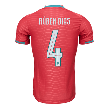 Camiseta Auténtica RÚBEN DIAS #4 Portugal 2026 Primera Equipación Copa del Mundo -Versión Jugador