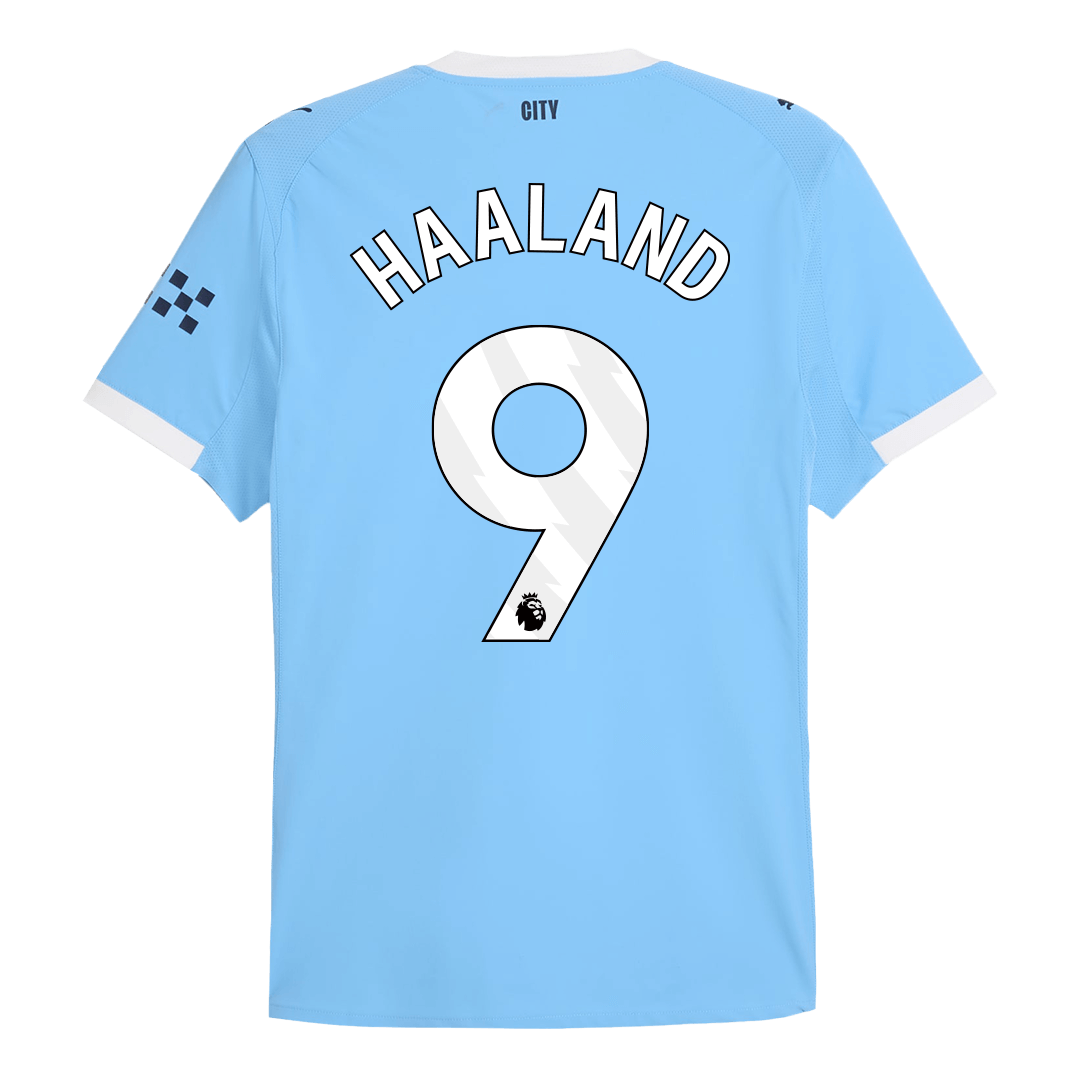 Camiseta HAALAND #9 Manchester City 2025/26 Primera Equipación - Versión Jugador