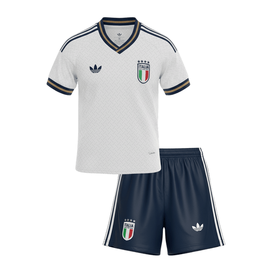 Conjunto Infantil Italy 2026 Segunda Equipación Copa del Mundo Kids