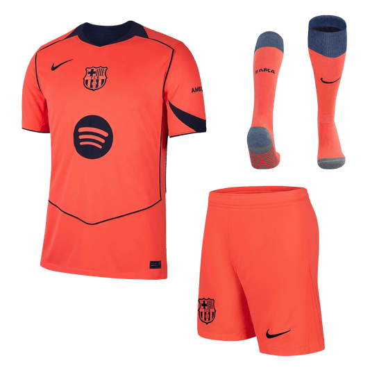 Conjunto Completo Barcelona 2025/26 Tercera Equipación camiseta de fútbol
