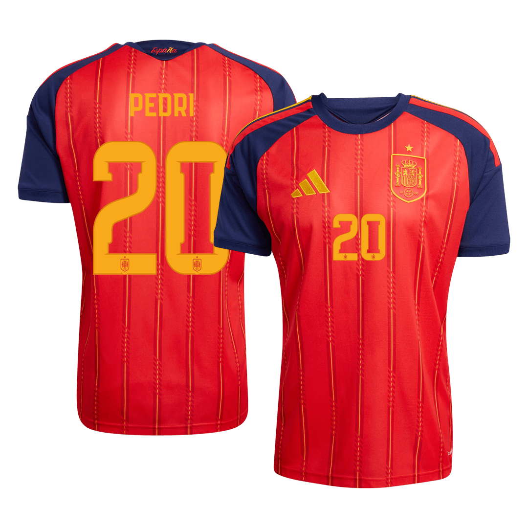 Calidad Premium Camiseta PEDRI #20 Spain 2026 Primera Equipación Copa del Mundo -Versión Hincha