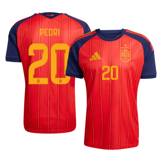 Calidad Premium Camiseta PEDRI #20 Spain 2026 Primera Equipación Copa del Mundo -Versión Hincha