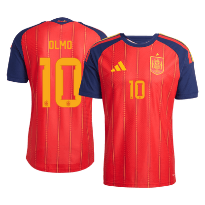 Camiseta Auténtica OLMO #10 Spain 2026 Primera Equipación Copa del Mundo -Versión Jugador