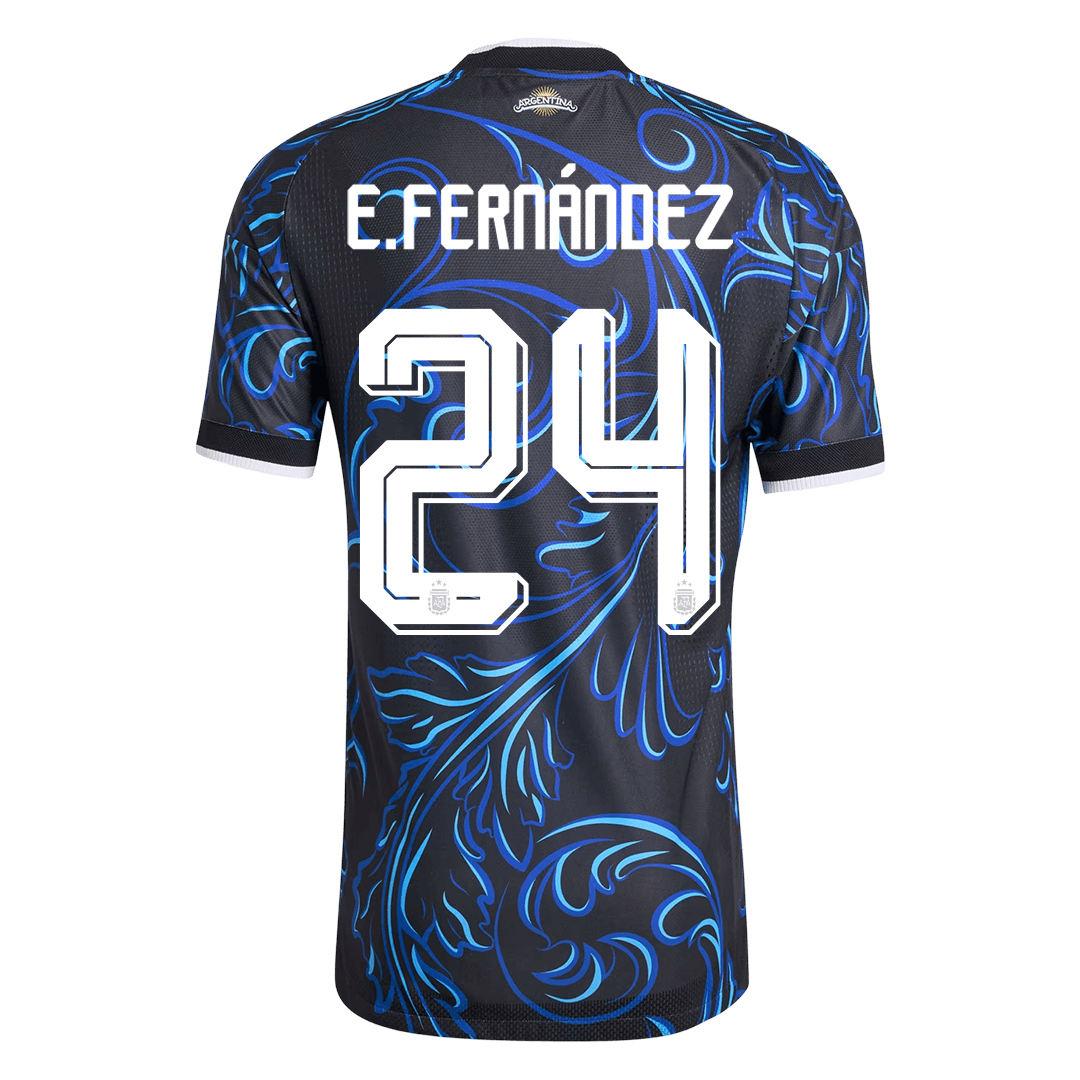 Camiseta Auténtica E. FERNÁNDEZ #24 Argentina 2026 Segunda Equipación Copa del Mundo -Versión Jugador