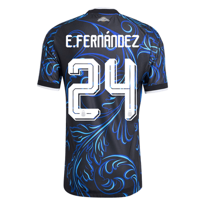 Camiseta Auténtica E. FERNÁNDEZ #24 Argentina 2026 Segunda Equipación Copa del Mundo -Versión Jugador