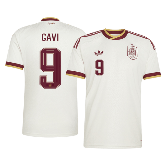 Camiseta GAVI #9 Spain 2026 Segunda Equipación Copa del Mundo - Versión Hincha