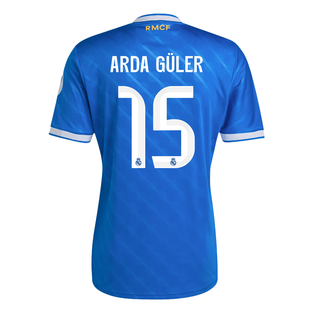 Camiseta Arda Güler #15 Real Madrid 2025/26 Tercera Equipación - Versión Hincha - Vista 9