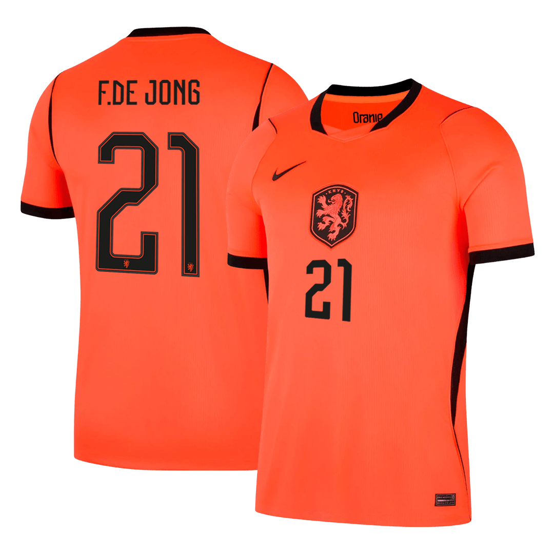 Camiseta F.DE JONG #21 Netherlands 2026 Primera Equipación Copa del Mundo - Versión Hincha