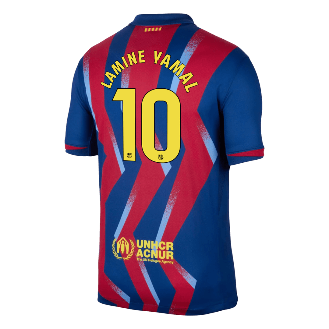 Camiseta Lamine Yamal #10 Barcelona 2025/26 Cuarta Equipación - Versión Hincha