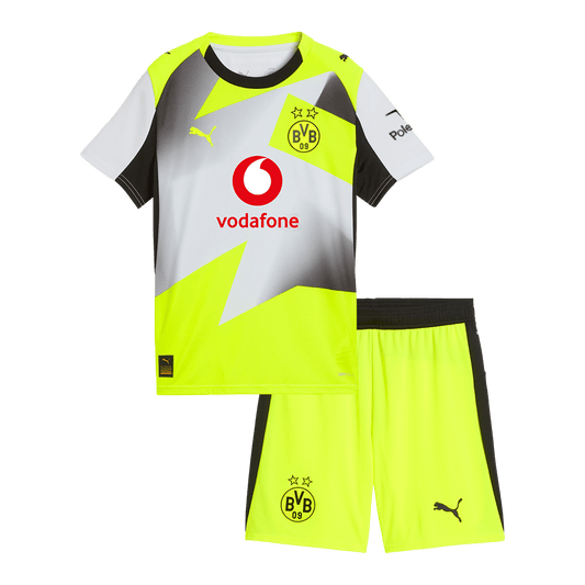 Conjunto Infantil Borussia Dortmund 2025/26 Segunda Equipación Kids