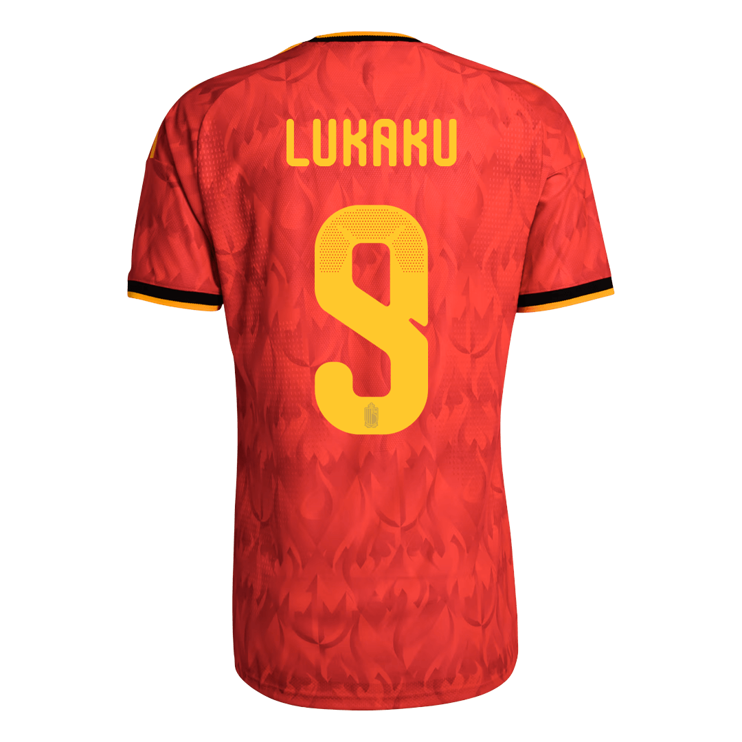 Camiseta Auténtica Lukaku #9 Bélgica 2026 Primera Equipación Copa del Mundo - Versión Jugador - Vista 8