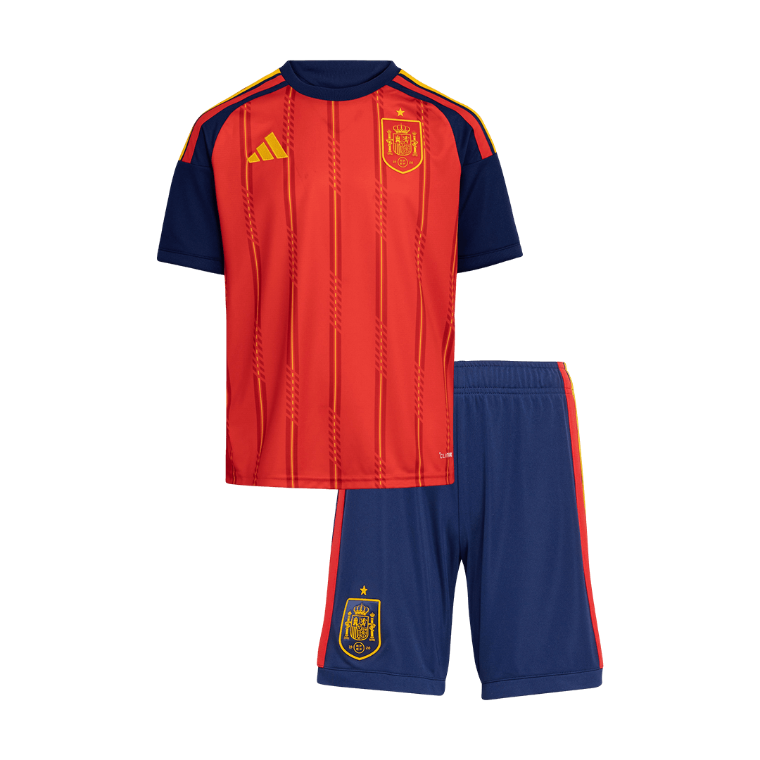Conjunto Infantil España 2026 Primera Equipación Copa del Mundo