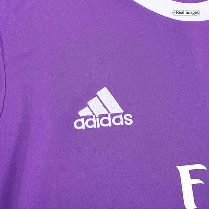 Camiseta Retro 2016/17 Modrić #19 Real Madrid Segunda Equipación Manga Larga