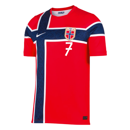 Camiseta Sørloth #7 Noruega 2026 Primera Equipación Copa del Mundo - Versión Hincha - Vista 2