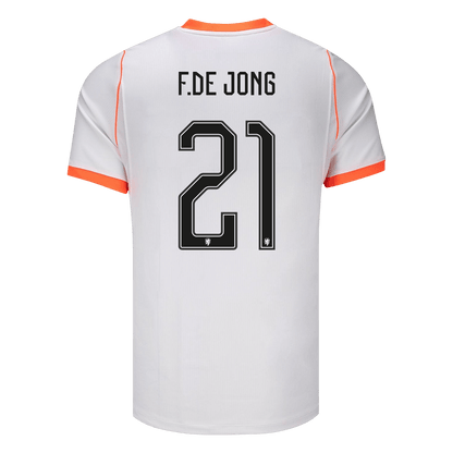 Camiseta F.DE JONG #21 Netherlands 2026 Segunda Equipación Copa del Mundo - Versión Hincha