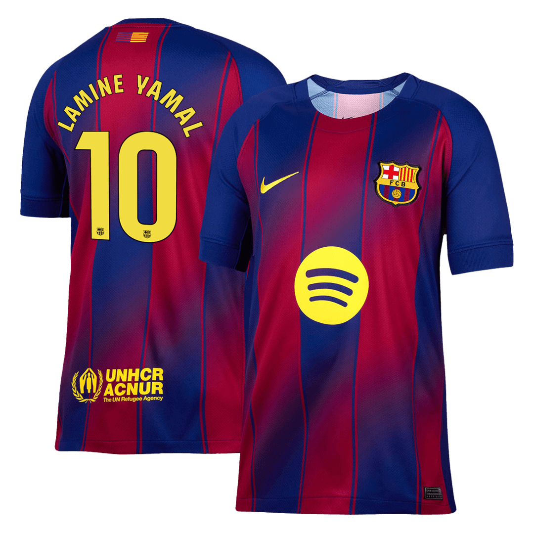 Camiseta LAMINE YAMAL #10 Barcelona 2025/26 Primera Equipación-Versión Hincha