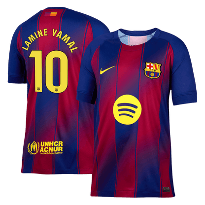 Camiseta LAMINE YAMAL #10 Barcelona 2025/26 Primera Equipación-Versión Hincha