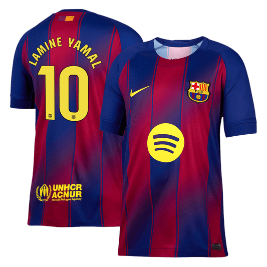 Camiseta LAMINE YAMAL #10 Barcelona 2025/26 Primera Equipación-Versión Hincha