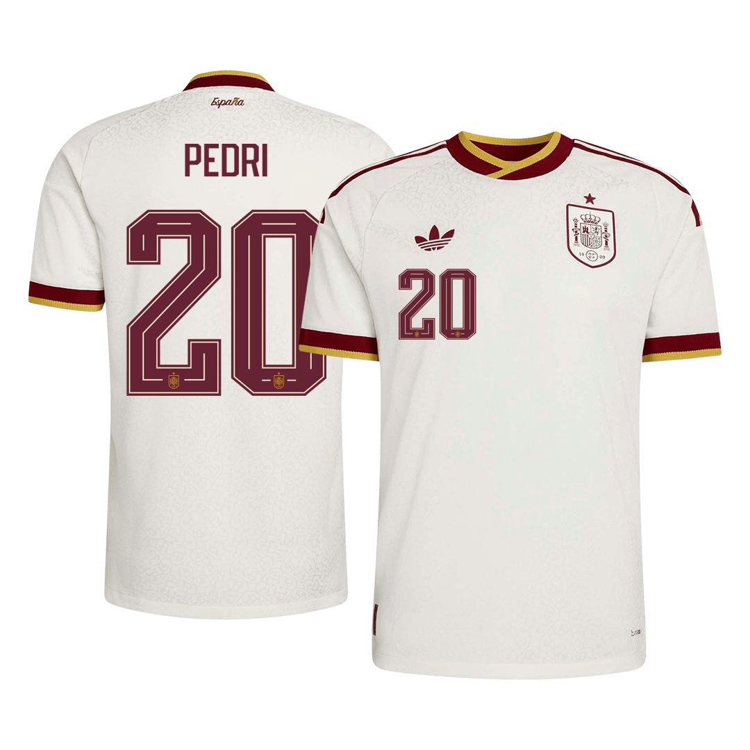 Camiseta Auténtica PEDRI #20 Spain 2026 Segunda Equipación Copa del Mundo -Versión Jugador