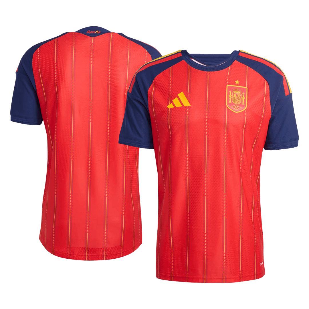 Camiseta Auténtica España 2026 Primera Equipación Copa del Mundo - Versión Jugador