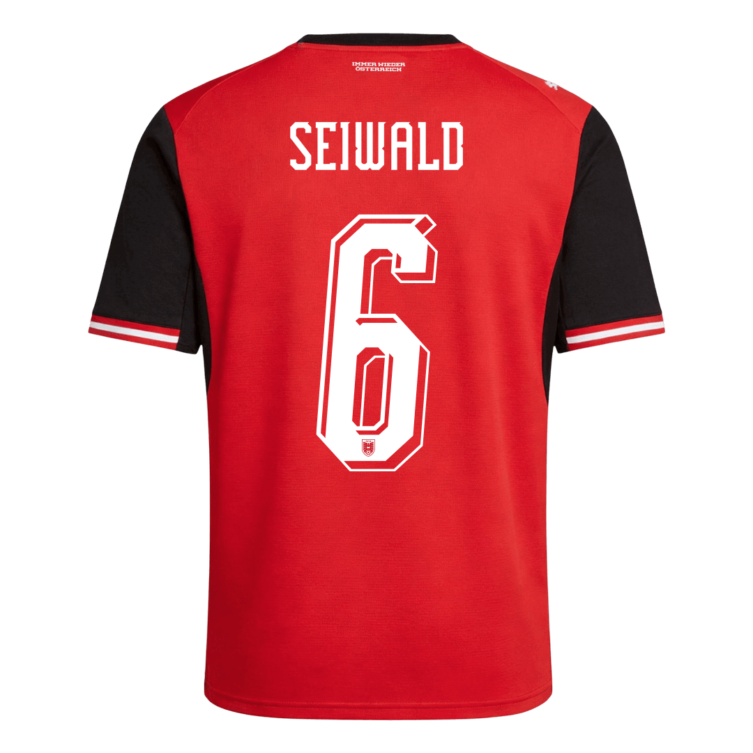 Camiseta SEIWALD #6 Austria 2026 Primera Equipación Copa del Mundo - Versión Hincha