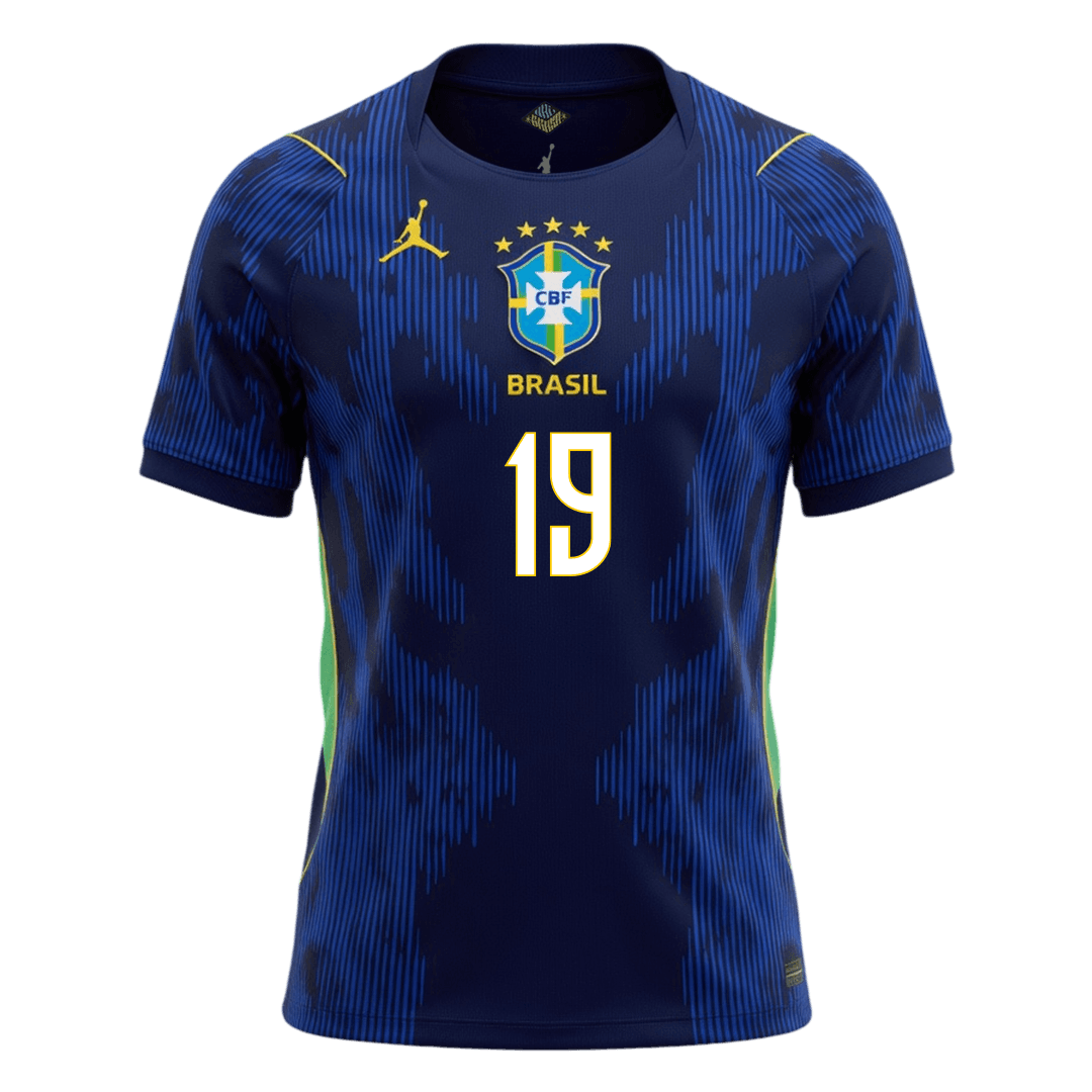 Camiseta ENDRICK #19 Brazil 2026 Segunda Equipación Copa del Mundo - Versión Hincha