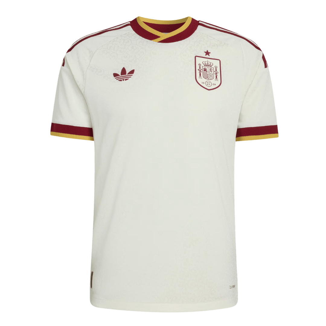 Camiseta Auténtica España 2026 Segunda Equipación Copa del Mundo - Versión Jugador