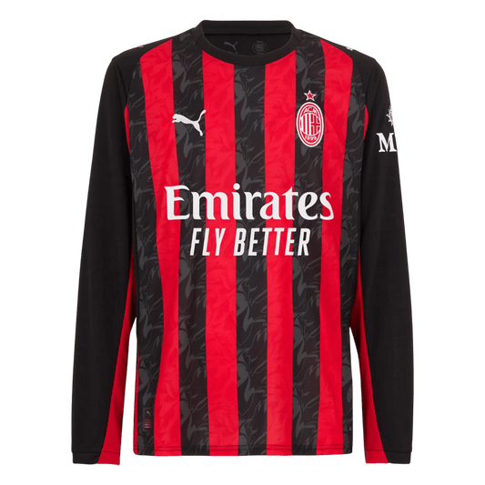 Manga Larga AC Milan 2025/26 Primera Equipación -Versión Hincha camiseta de fútbol